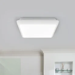 Arcchio plafón LED Augustin, 25 x 25 cm, blanco, IP54