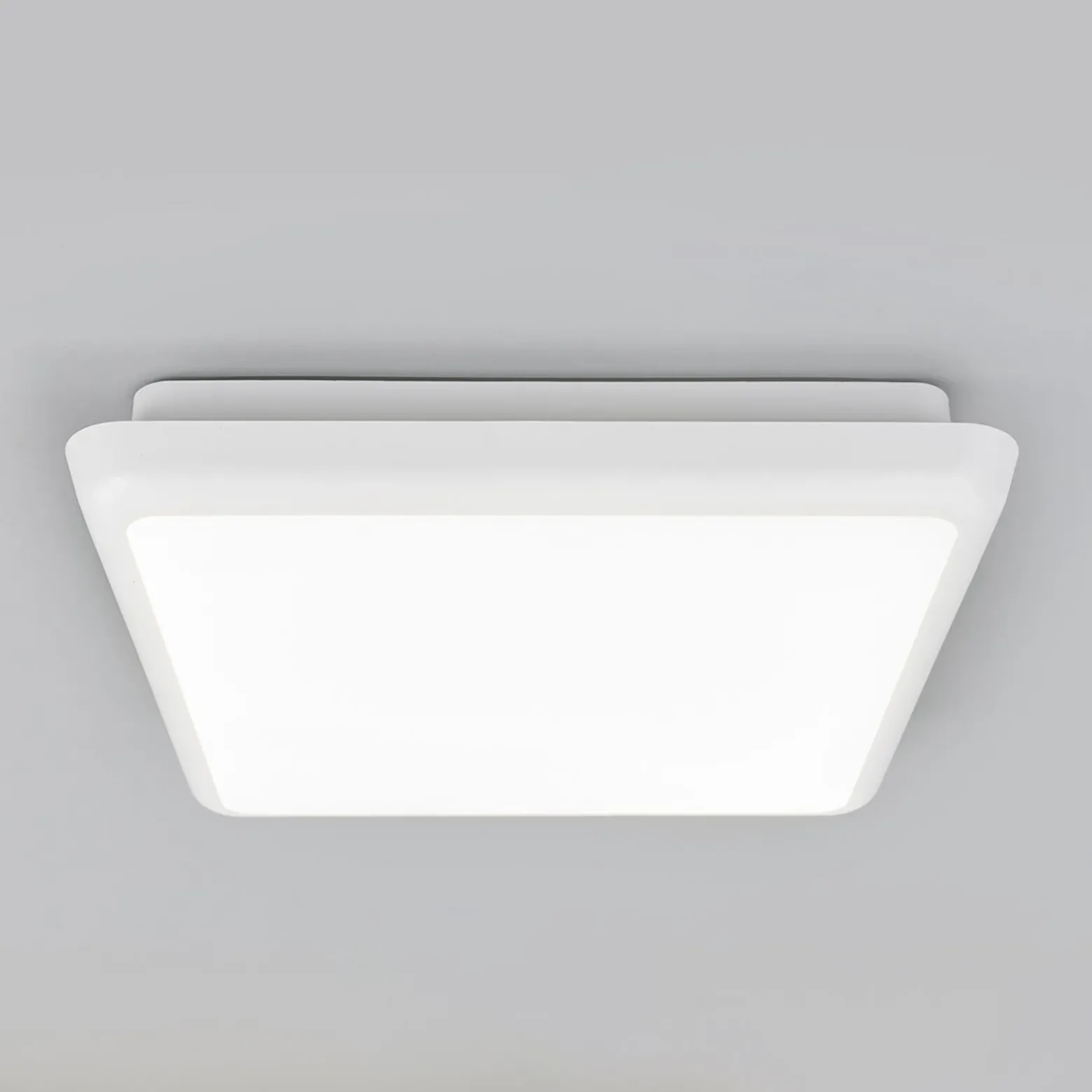 Arcchio plafón LED Augustin, 25 x 25 cm, blanco, IP54