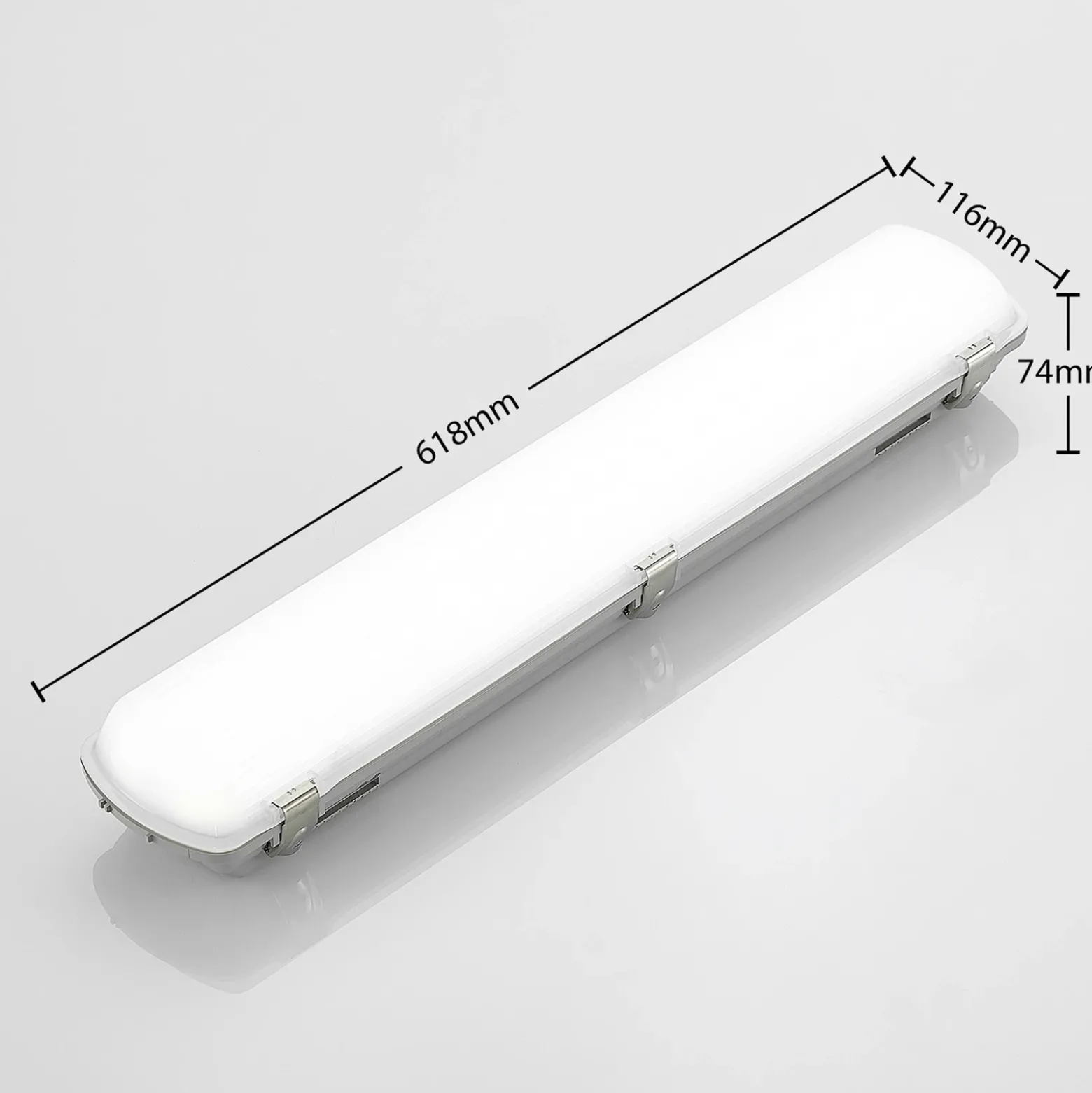 Arcchio Rao Lámpara LED resistente a la humedad, longitud 61,8 cm, lote de 2