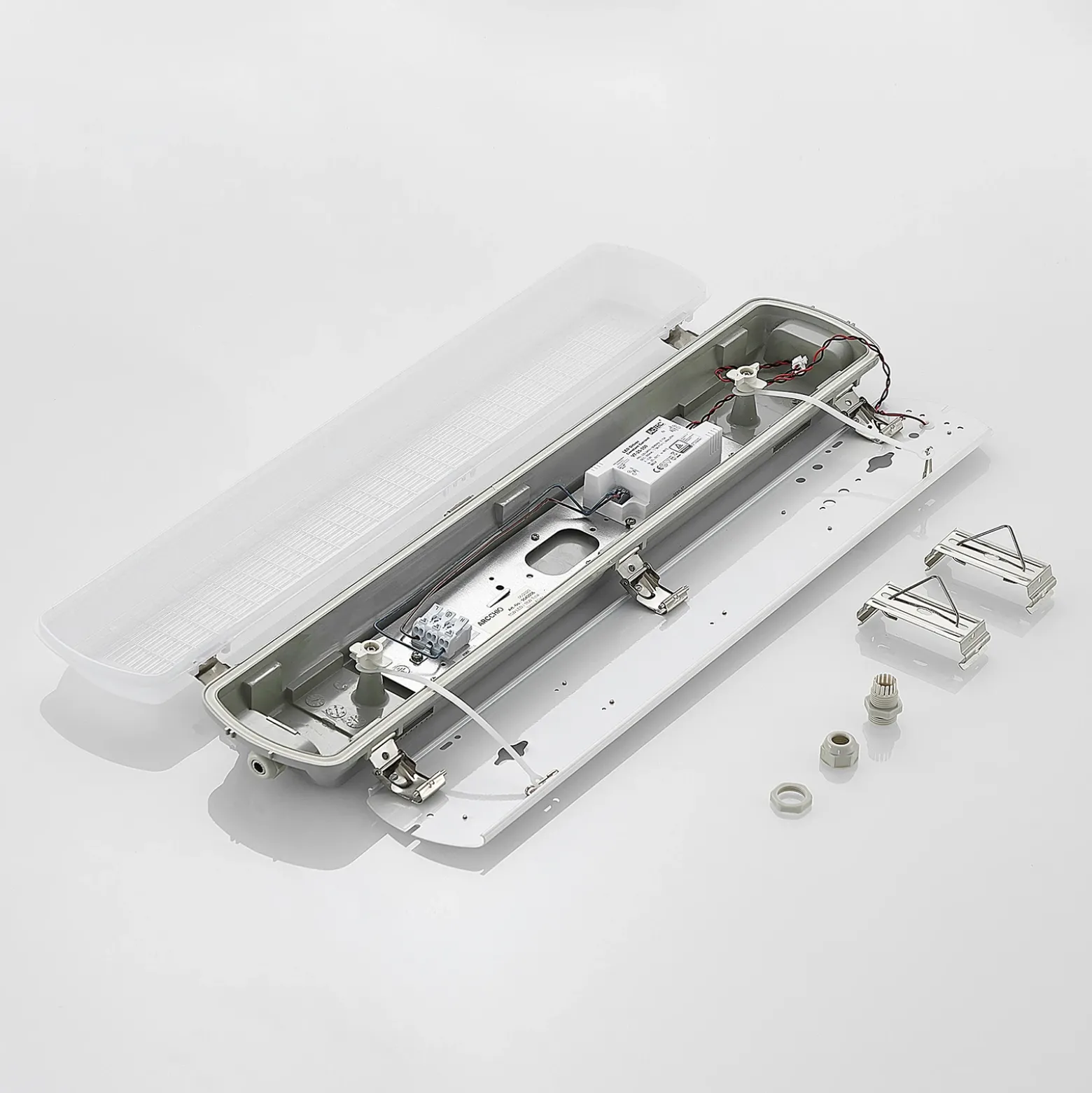 Arcchio Rao lámpara LED resistente humedad 61,8 cm