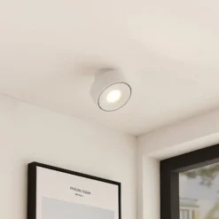 Arcchio Rotari Lámpara LED de techo, blanca, orientable, metal
