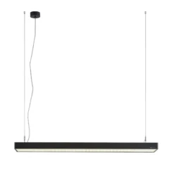 Arcchio Susi lámpara colgante LED de oficina, negro, 120cm, 4000K, DALI