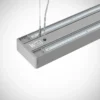 Arcchio Susi lámpara colgante LED de oficina, plata, 120 cm, 4000K, DALI