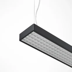Arcchio Susi lámpara colgante LED de oficina, negro, 120cm, 4000K, DALI