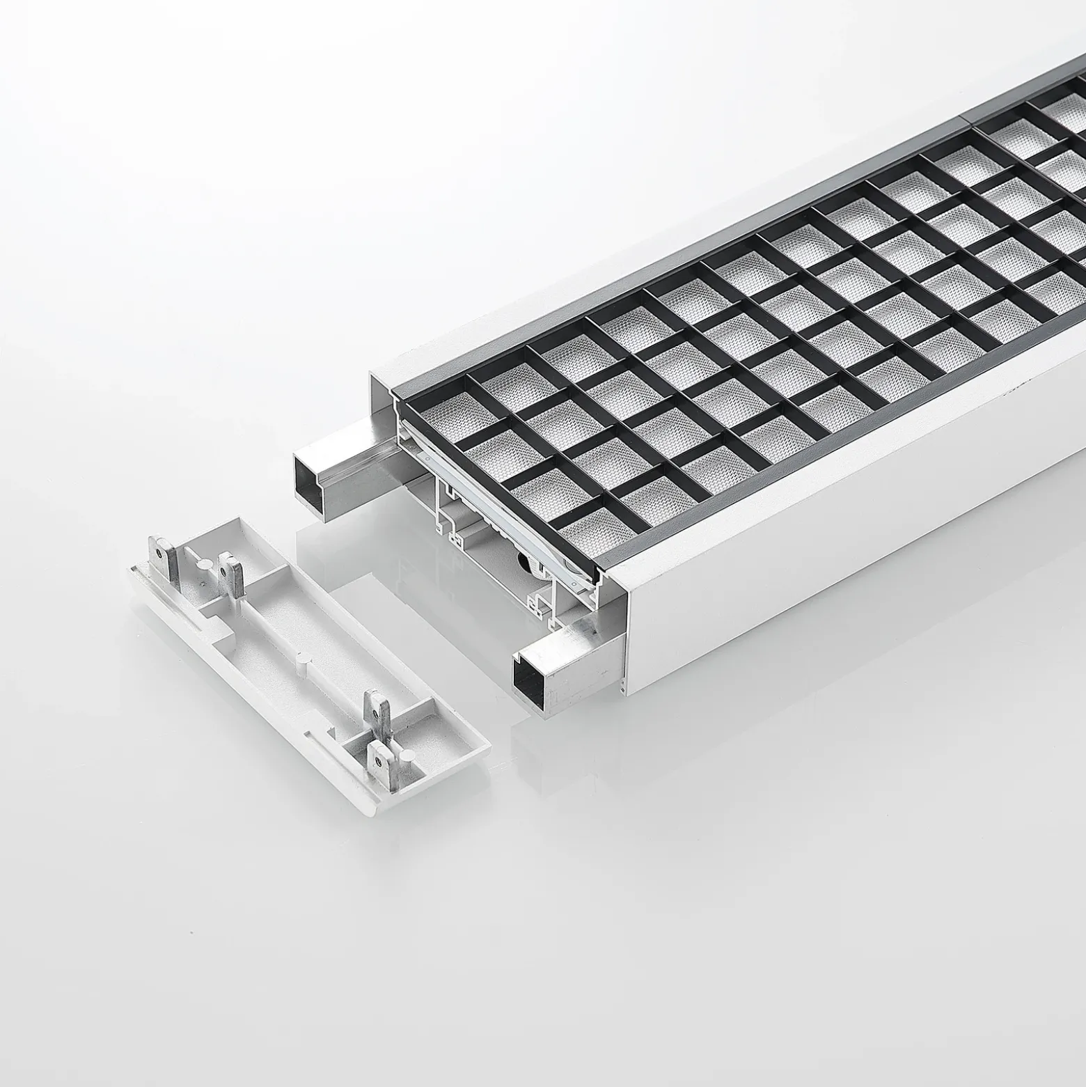 Arcchio Susi lámpara colgante LED de oficina, blanca, 120 cm, 4.000K, DALI