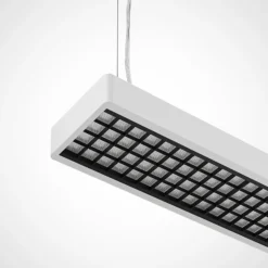 Arcchio Susi lámpara colgante LED de oficina, blanca, 120 cm, 4.000K, DALI