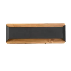 Arino aplique de pared LED, negro, ancho 35,2 cm