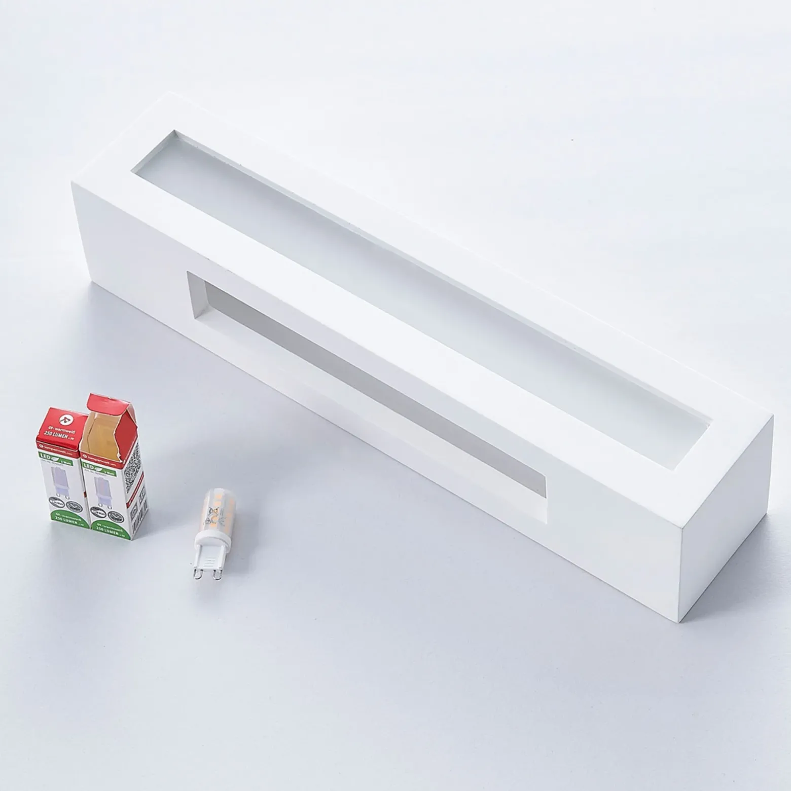 Arya aplique de pared, arriba/abajo, blanco, escayola, G9, 2 luces, pintable