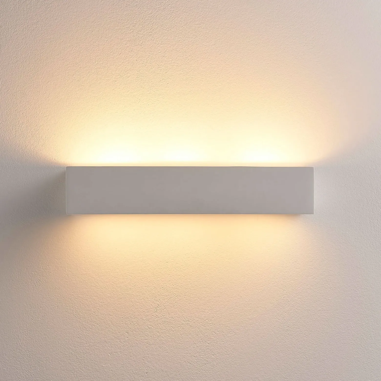 Arya aplique de pared, arriba/abajo, blanco, escayola, G9, 2 luces, pintable