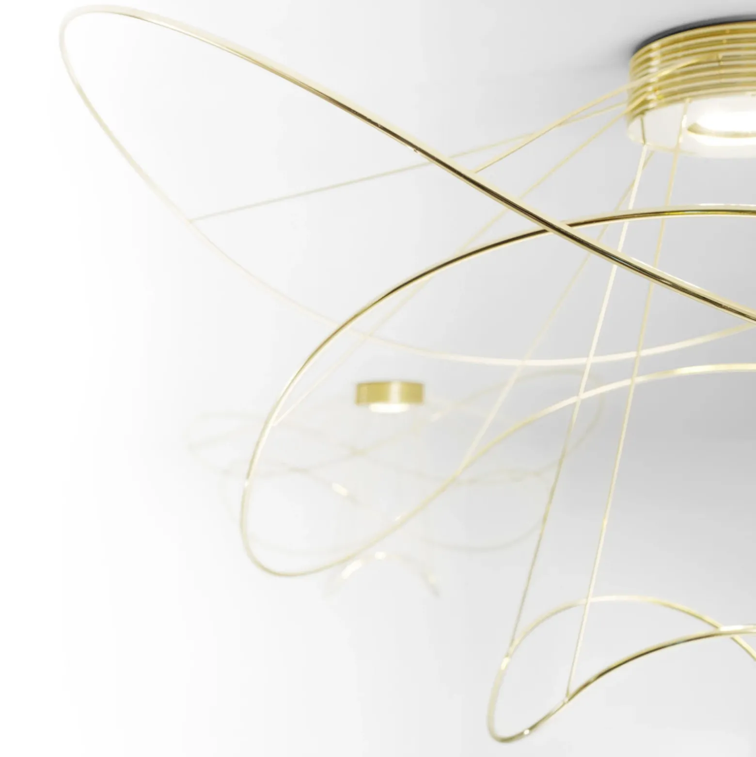 Axolight Hoops 3 LED plafón, oro