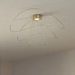 Axolight Hoops 3 LED plafón, oro