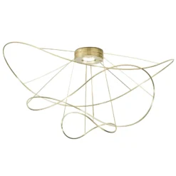 Axolight Hoops 3 LED plafón, oro