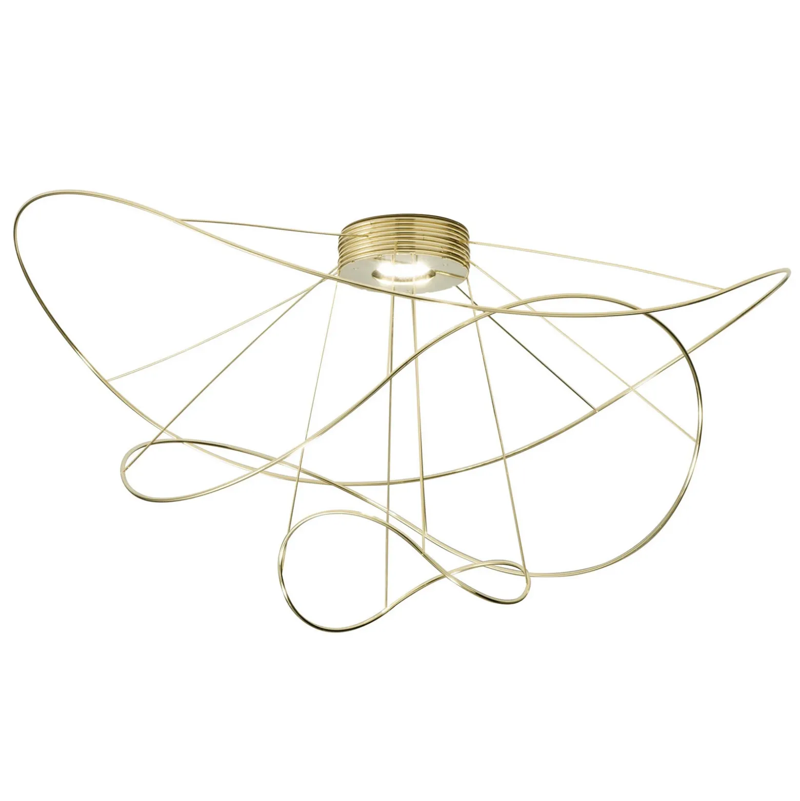 Axolight Hoops 3 LED plafón, oro