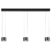 BANKAMP Colgante Impulse de 3 luces de color antracita de Warm a Dime