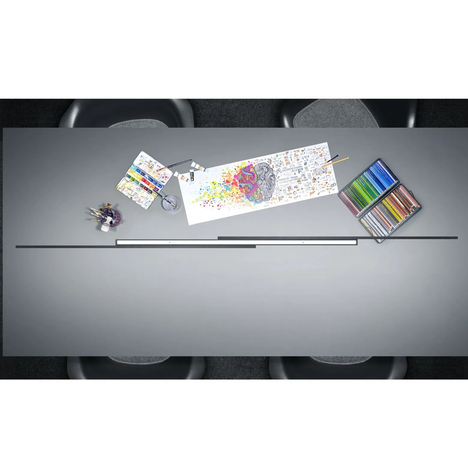 BANKAMP Lightline V3 flex LED up/down aluminio