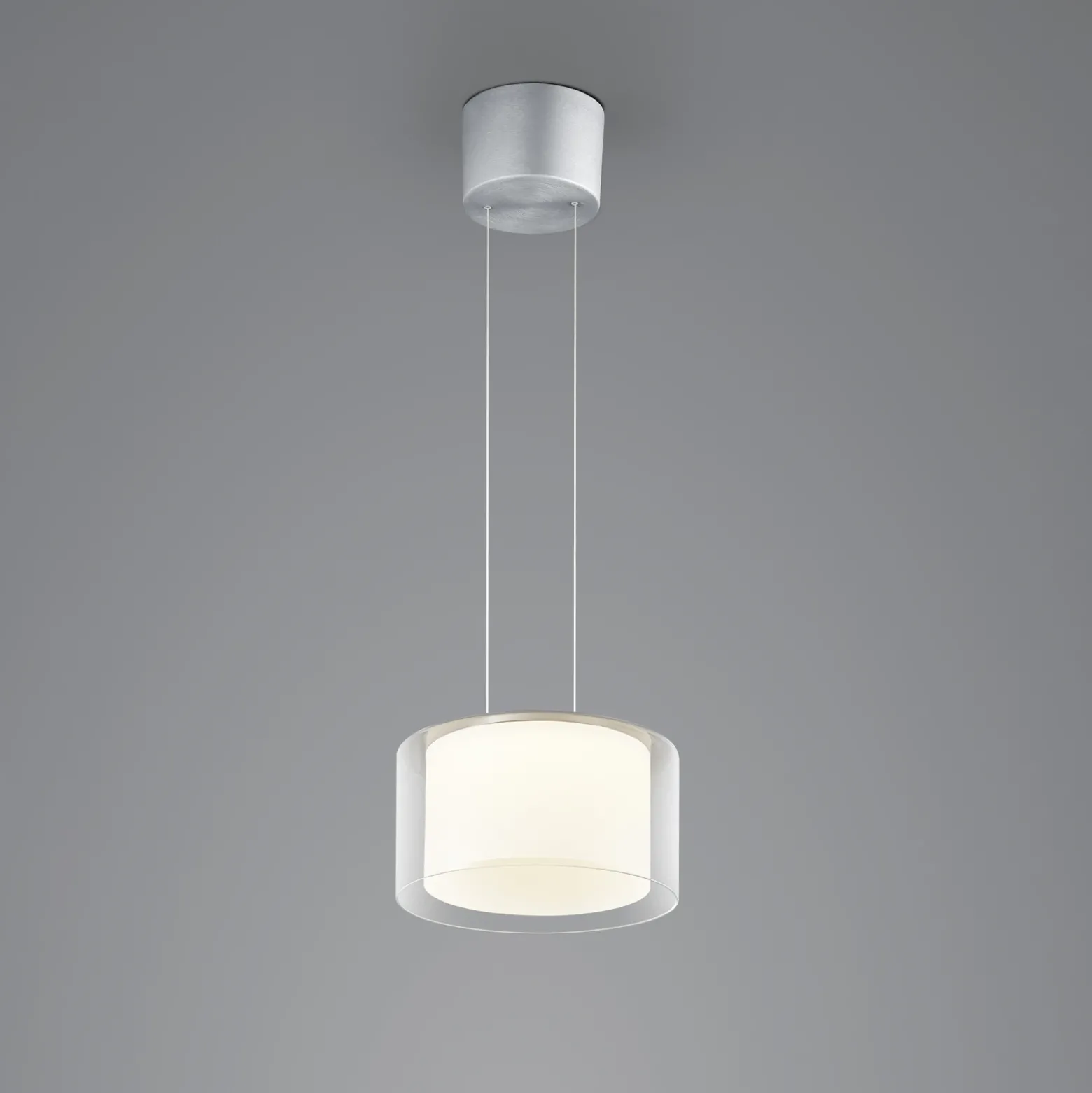 BANKAMP Lámpara colgante Grand Clear LED, 1 luz, Ø 32 cm