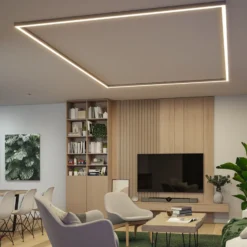 Barra de luz LED Linion de Paulmann, cromada, 150 cm, 3000 K
