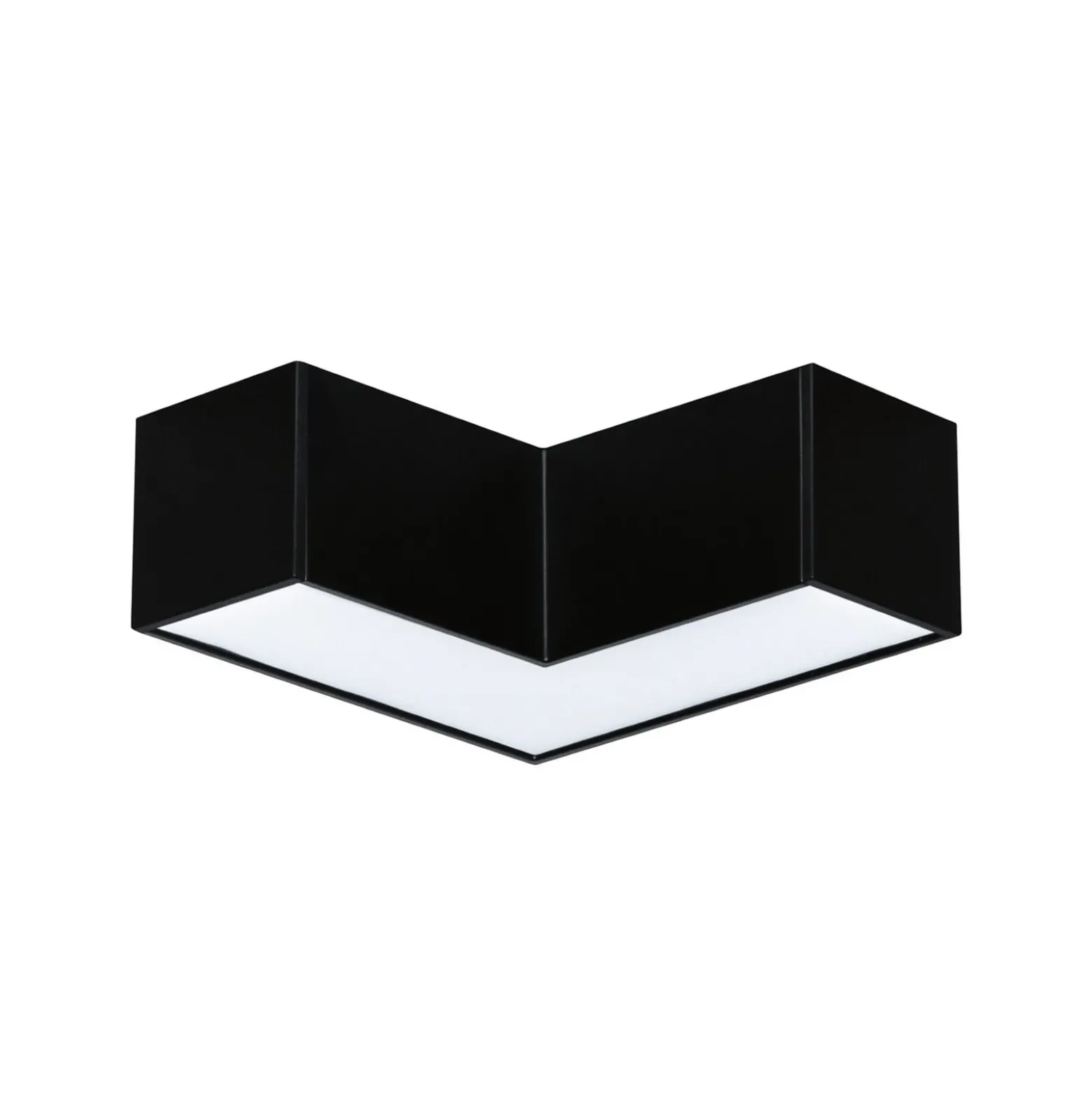Barra de luz LED Linion de Paulmann, negra, esquina de 90°, 3000 K