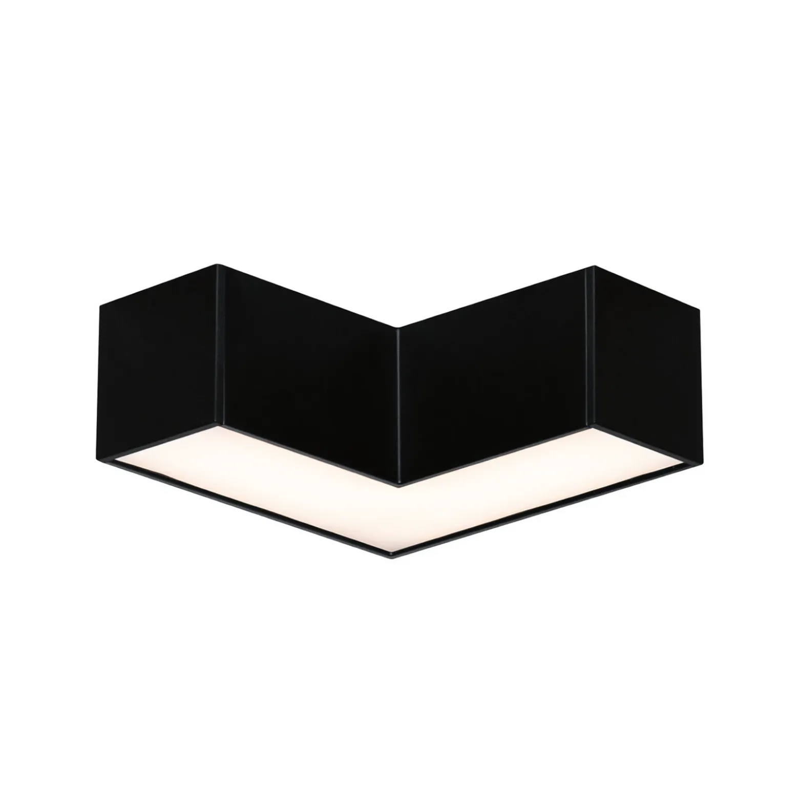 Barra de luz LED Linion de Paulmann, negra, esquina de 90°, 3000 K