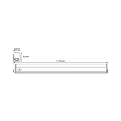 Barra de luz LED OSRAM SWITCH BATTEN, 117 cm, 4000 K, blanco