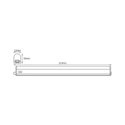 Barra de luz LED OSRAM SWITCH BATTEN, 31 cm, 4000 K, blanco
