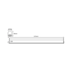 Barra de luz LED OSRAM SWITCH BATTEN, 57 cm, 3000 K, blanco