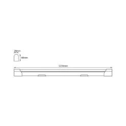 Barra de luz LED OSRAM VALUE BATTEN, 123 cm, metal, 4000 K