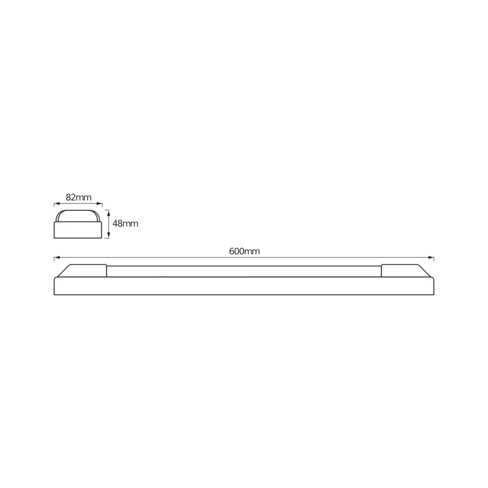 Barra de luz LED POWER BATTEN de OSRAM, 4000 K, 60 cm, 2 luces.