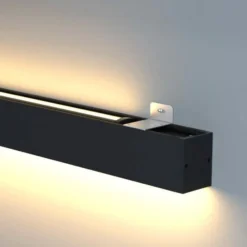 Barra de luz LED SLC CLICK, negra, 140 cm, CCT, DALI, IP20