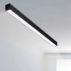 Barra de luz LED SLC CLICK, negra, 140 cm, CCT, DALI, IP20