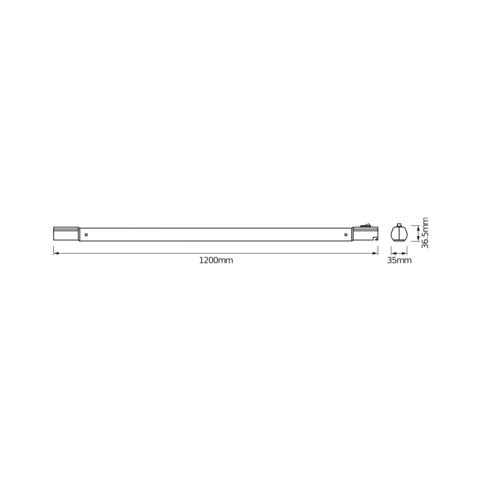 Barra de luz LED TUBEKIT de OSRAM, 120 cm, 4000 K blanco Interruptor