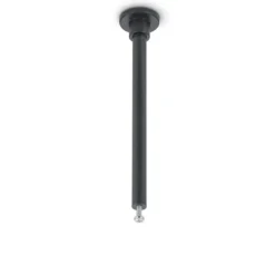 Barra de montaje para carril DUOline, negra, 12,5 cm