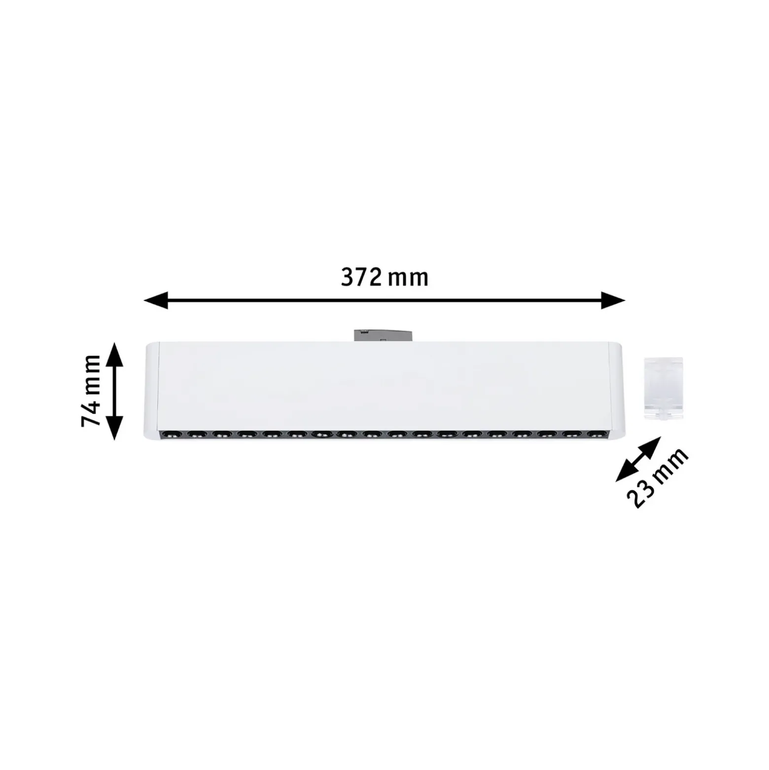Barra LED Paulmann URail Zelos, 3000 K, blanco señal, atenuable