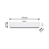 Barra LED Paulmann URail Zelos, 3000 K, blanco señal, atenuable