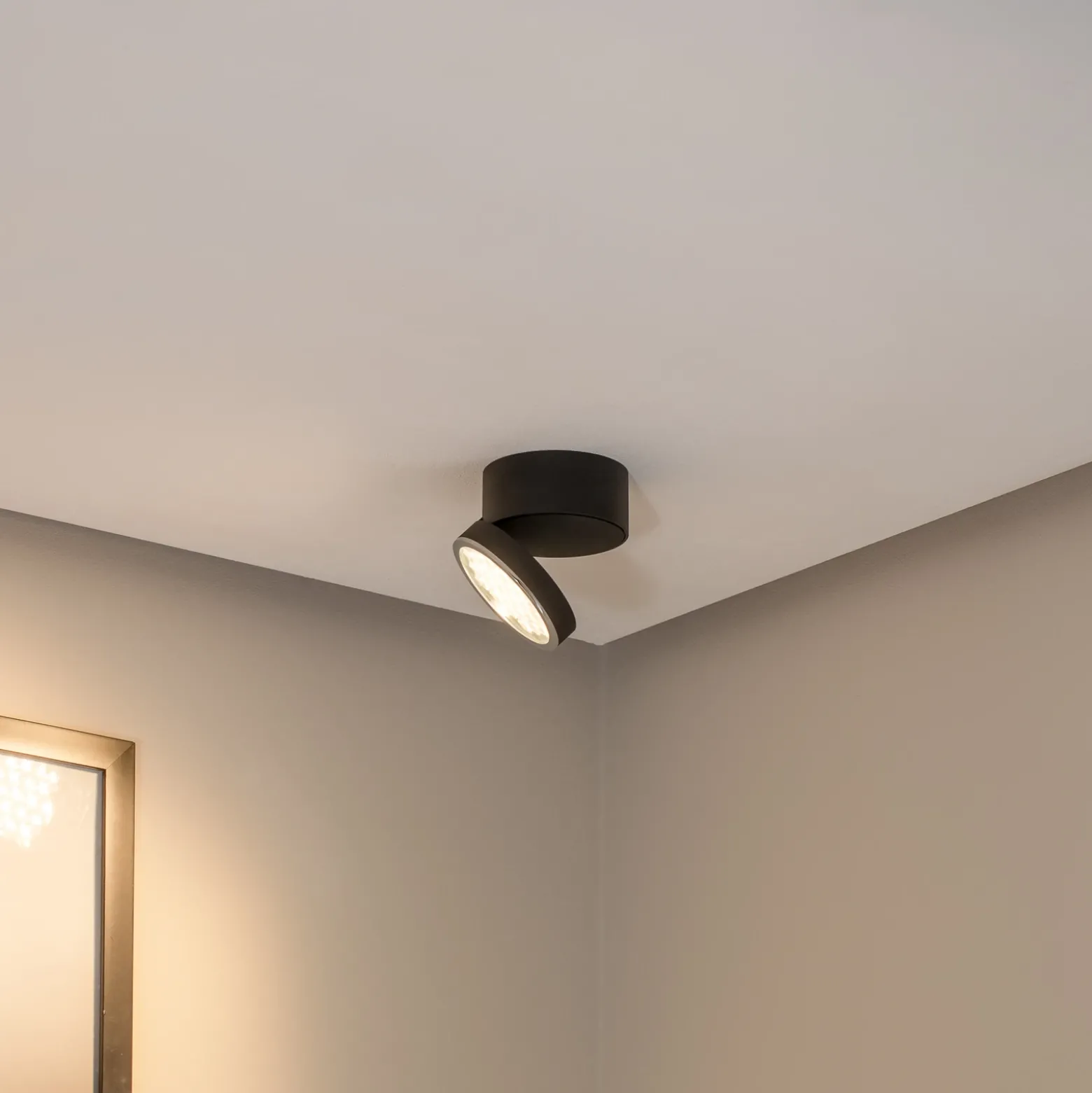 Bega LED downlight de techo 51312.5 negro metal DALI orientable