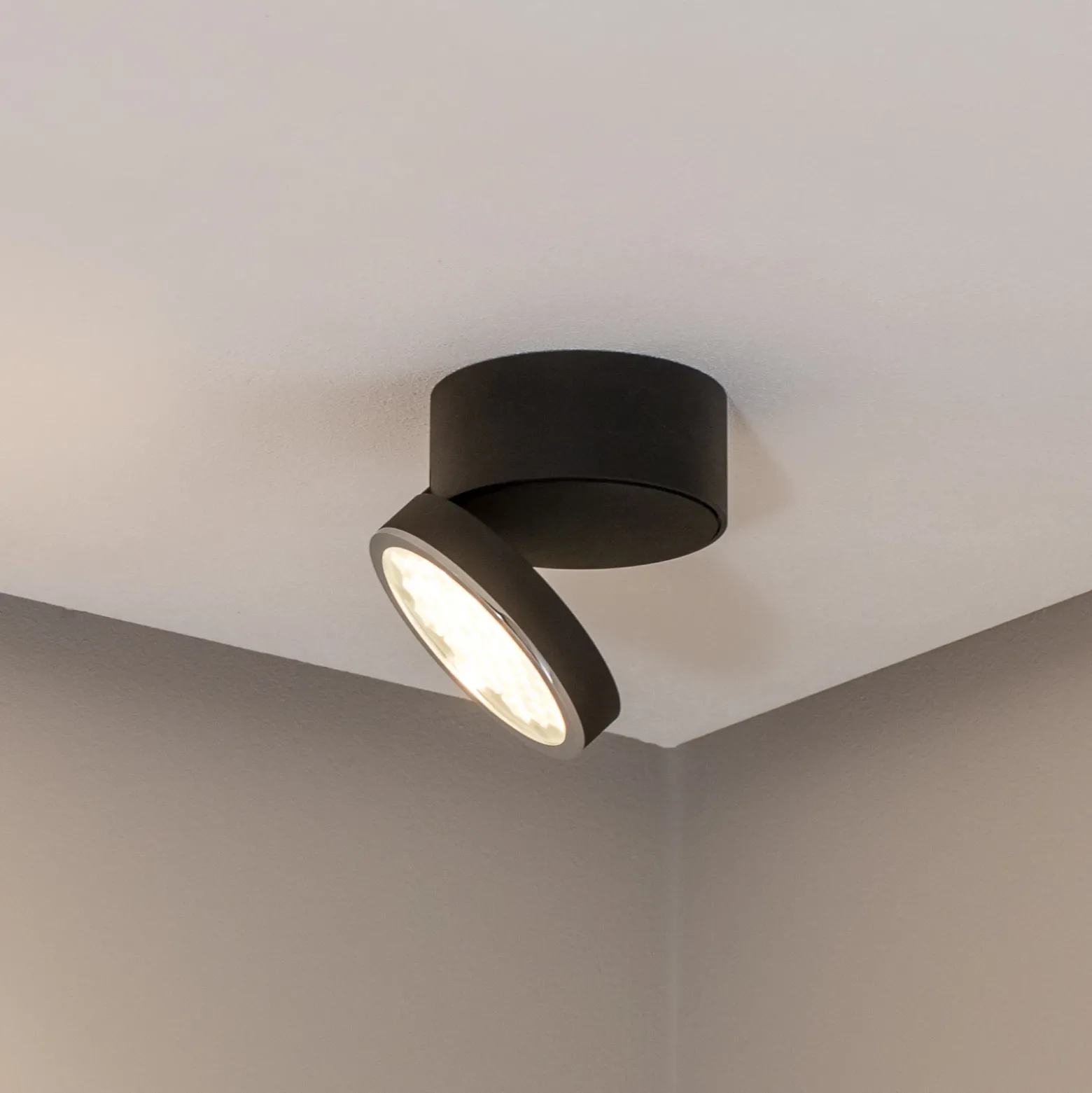 Bega LED downlight de techo 51312.5 negro metal DALI orientable