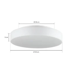 Bega 50652 Plafón LED cristal opal 3.000K Ø39cm