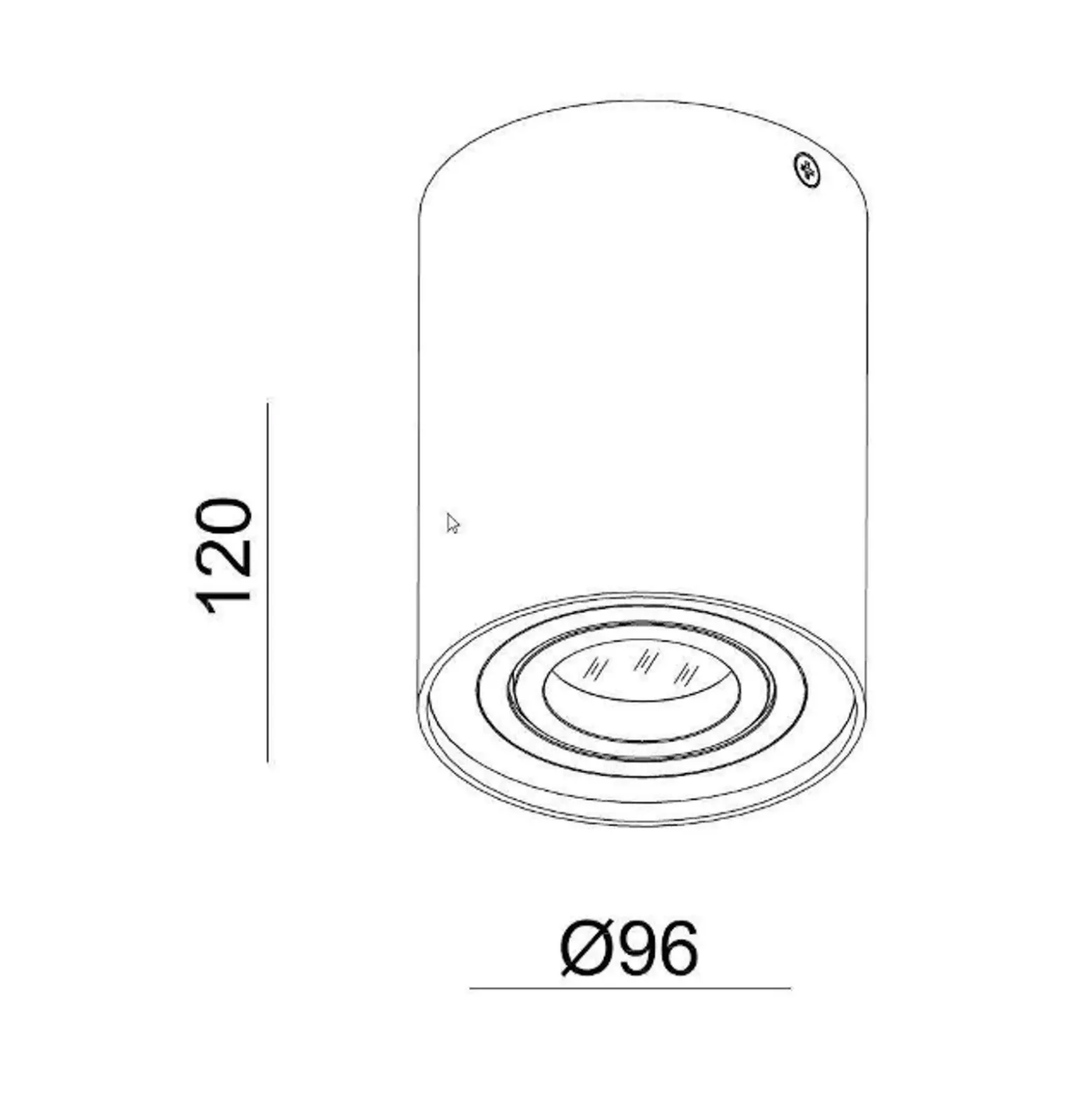 Bengala downlight de techo, blanco, Ø 9,6 cm, giratorio y orientable