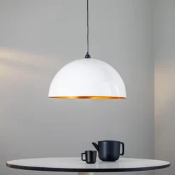 Berceste 236-S lámpara colgante Ø60cm blanco/oro