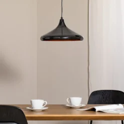Berceste 207-S lámpara colgante Ø35cm negro/oro