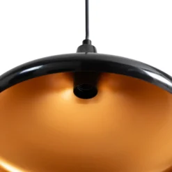 Berceste 207-S lámpara colgante Ø35cm negro/oro