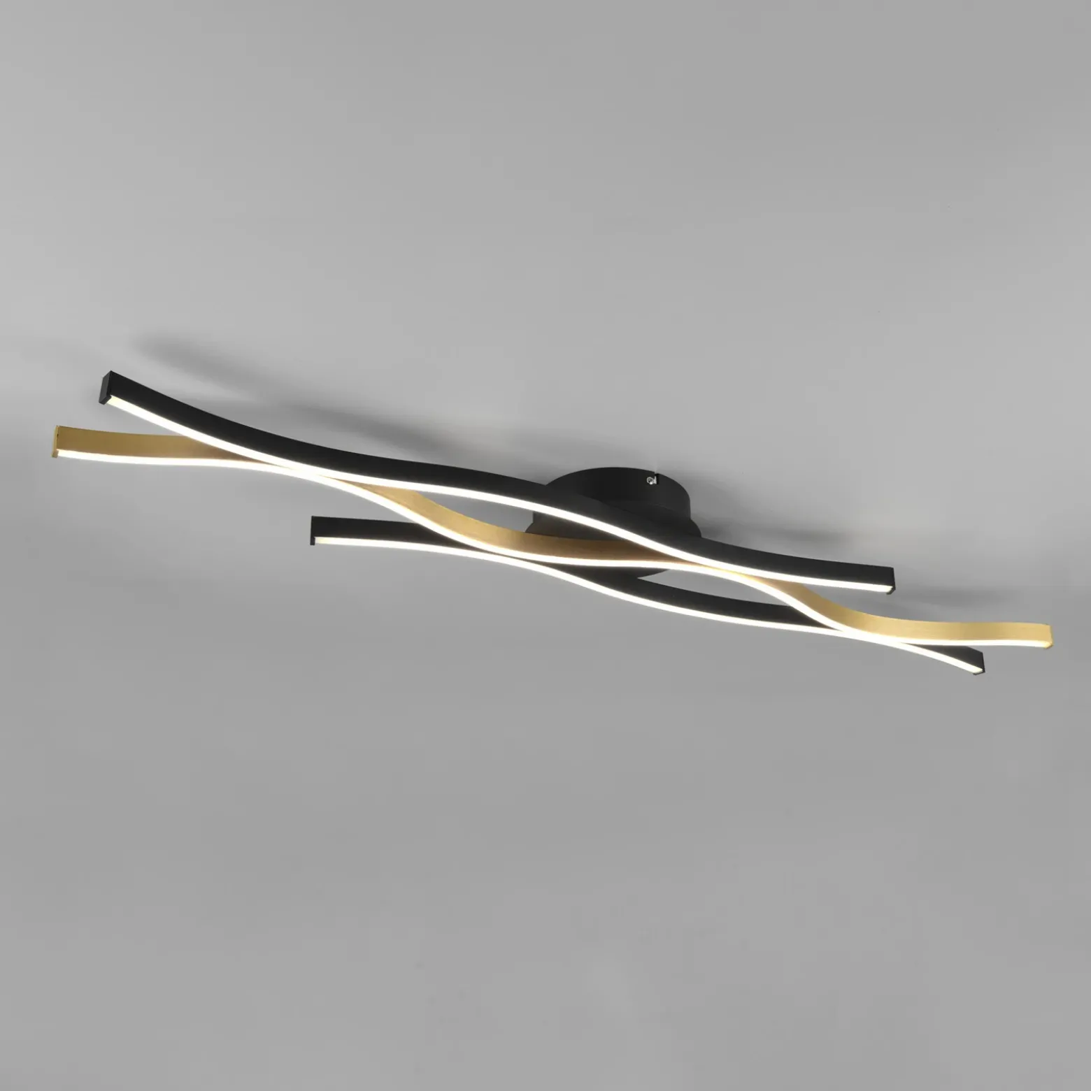 Blaze Plafón LED, CCT, atenuable, latón