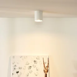 Bodi downlight de techo, redondo, blanco, Ø 8 cm, 1 luz, aluminio