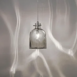 Bossa Nova lámpara colgante de diseño gris humo