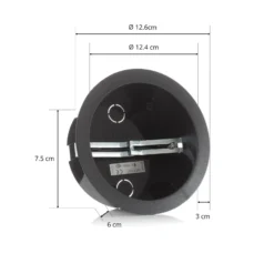 Bote de instalación Eutrac para monopunto de carrocería, negro