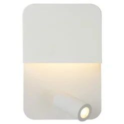 Boxer Aplique de pared LED con foco, blanco