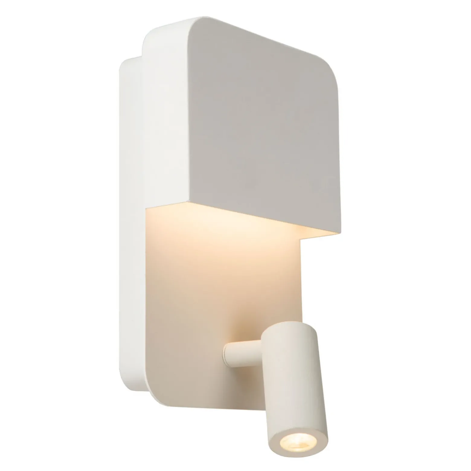 Boxer Aplique de pared LED con foco, blanco