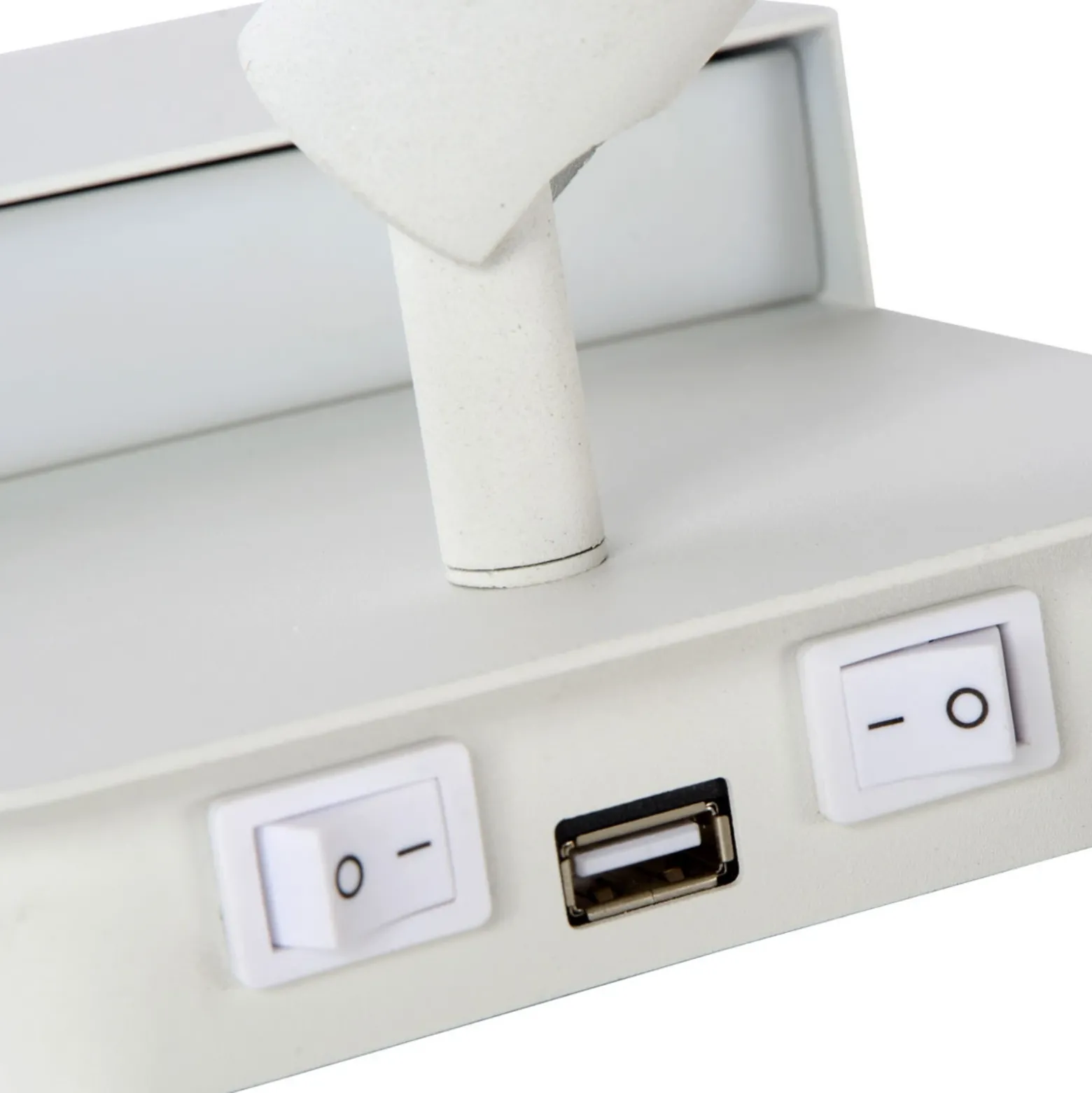 Boxer Aplique de pared LED con foco, blanco