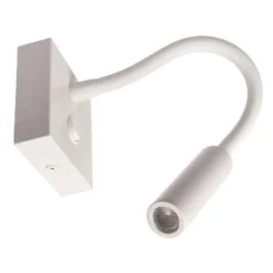 Brahe I Aplique de pared LED, lámpara de lectura, blanco