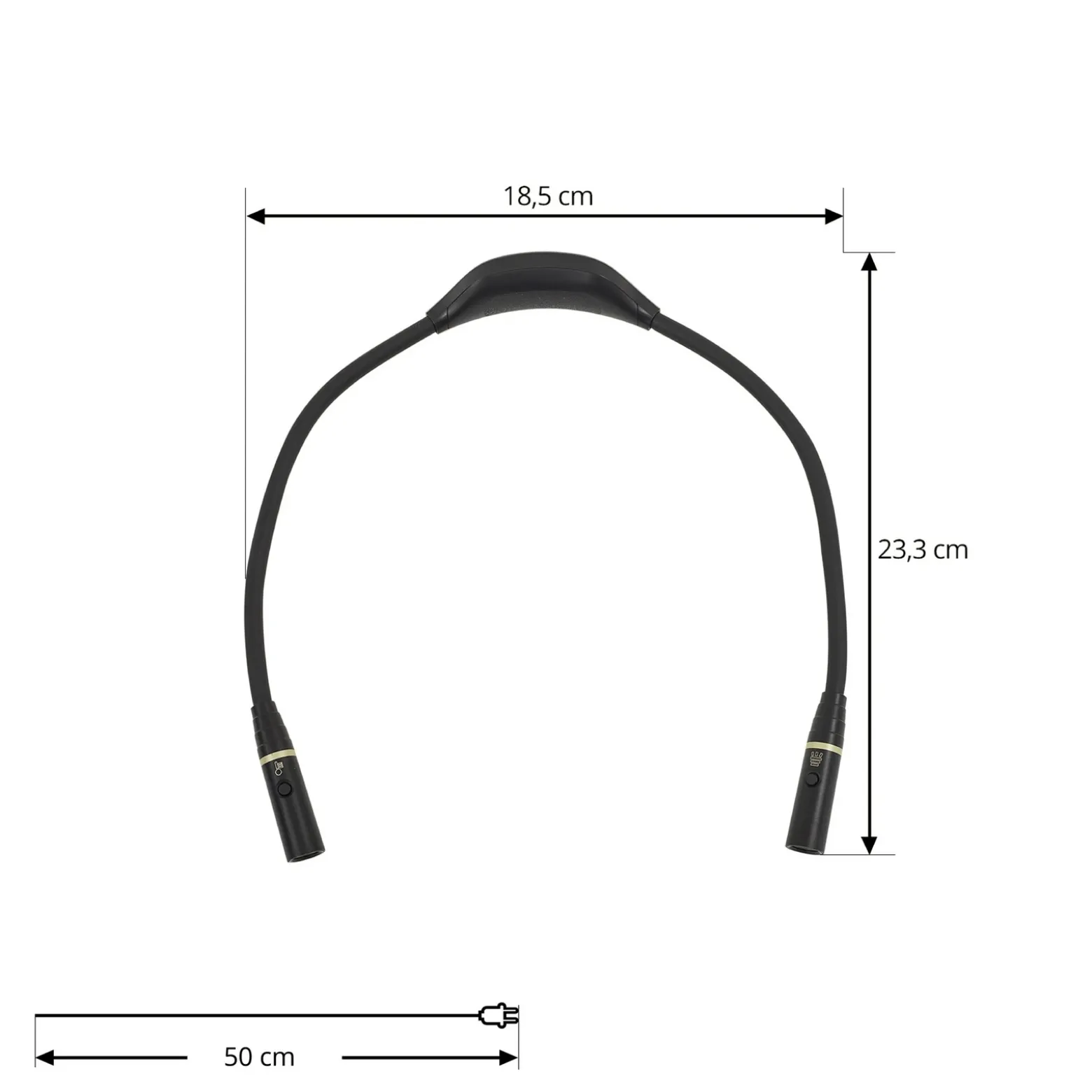 Brazo de lectura LED recargable Lindby para colgar Travan, CCT, atenuable